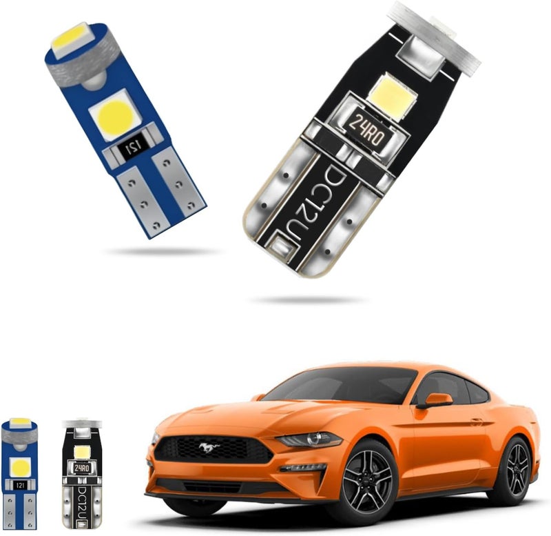EASY EAGLE LED Interior Car Lights for Ford-Mustang-2015-2021: 8 Piece Kit White LED Light Bulbs - Super Bright 6000K + Install Tool - Image 1